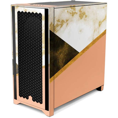 Colored Marble Corsair 4000D Tempered Glass Mid-Tower ATX Case Skin