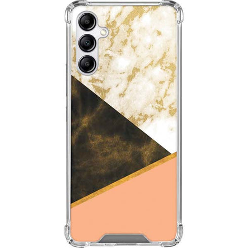 Colored Marble Galaxy A15 5G Clear Case