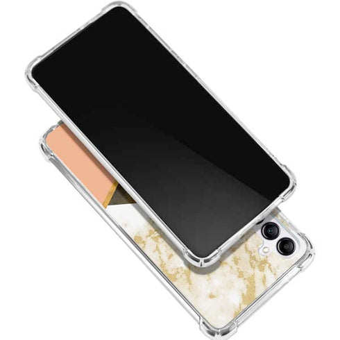 Colored Marble Galaxy A15 5G Clear Case