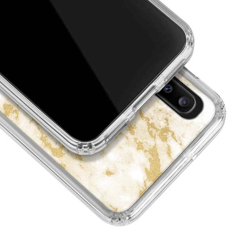 Colored Marble Galaxy A30 Clear Case
