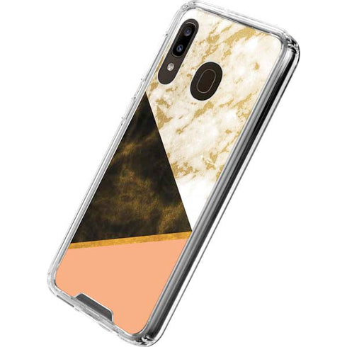 Colored Marble Galaxy A30 Clear Case