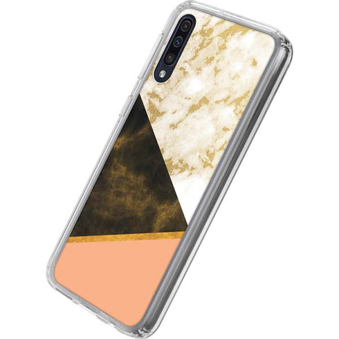 Colored Marble Galaxy A50 Clear Case
