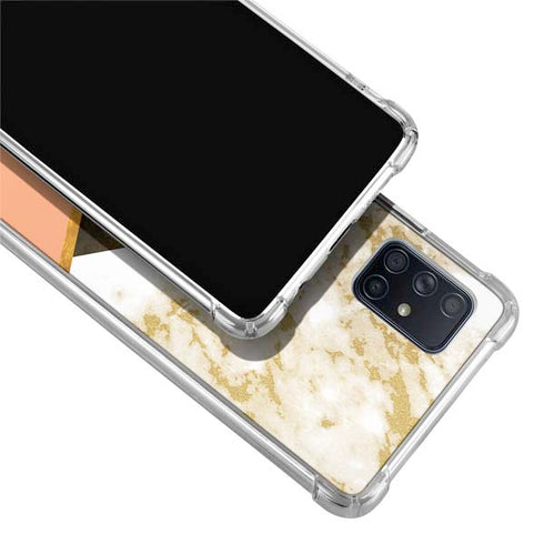Colored Marble Galaxy A71 5G Clear Case