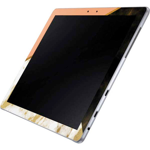 Colored Marble Galaxy Book 12in Skin