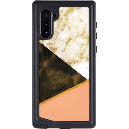 Colored Marble Galaxy Note 10 Waterproof Case