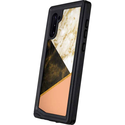 Colored Marble Galaxy Note 10 Waterproof Case