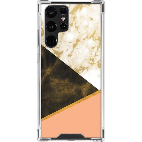 Colored Marble Galaxy S24 Ultra Clear Case