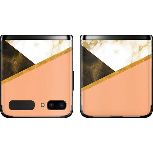Colored Marble Galaxy Z Flip Skin