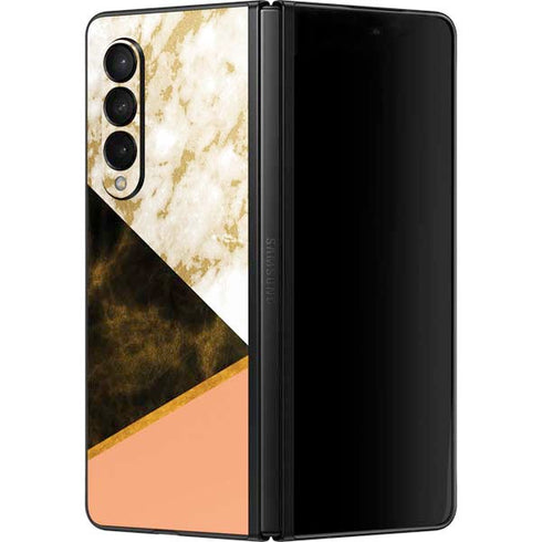 Colored Marble Galaxy Z Fold3 5G Skin