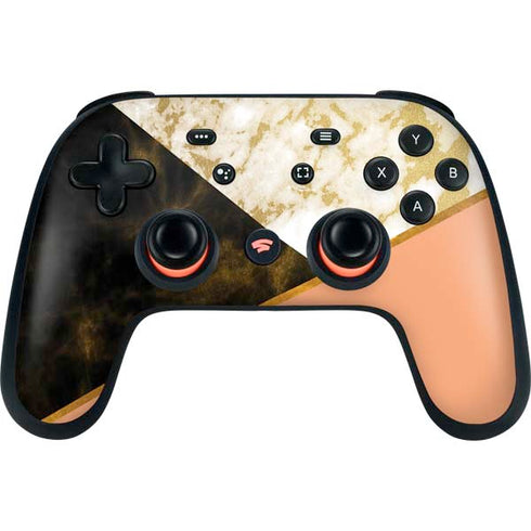 Colored Marble Google Stadia Controller Skin