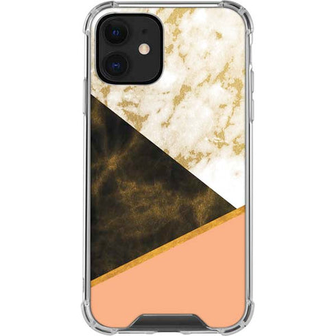 Colored Marble iPhone 12 Clear Case
