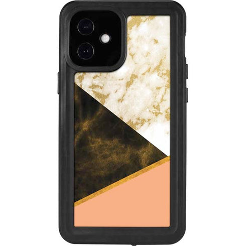 Colored Marble iPhone 12 Mini Waterproof Case