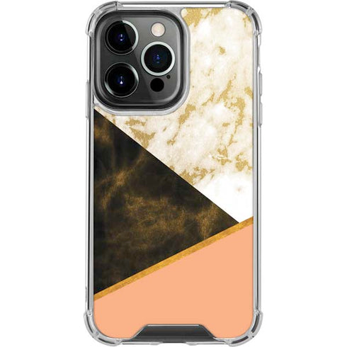 Colored Marble iPhone 15 Pro Clear Case