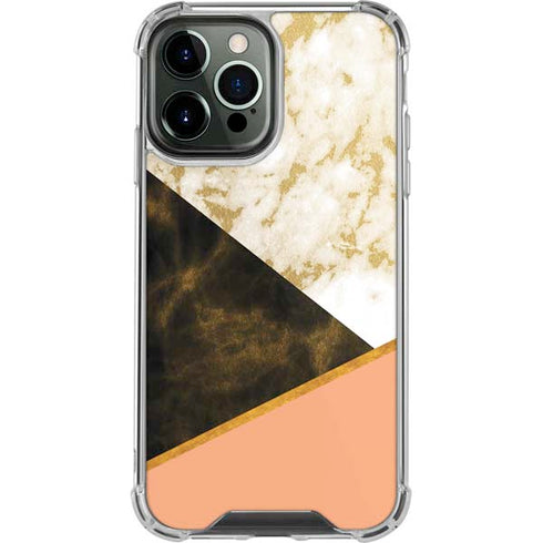 Colored Marble iPhone 15 Pro Max Clear Case