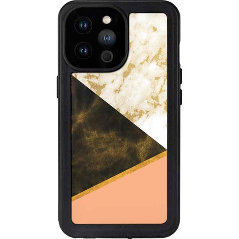 Colored Marble iPhone 14 Pro Max Waterproof Case