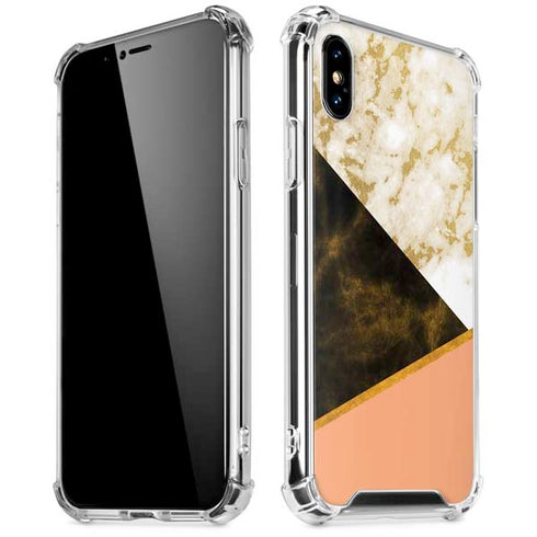 Colored Marble iPhone XS Max Clear Case