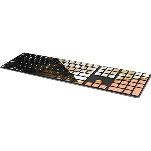 Colored Marble Magic Keyboard with Numeric Keypad Skin