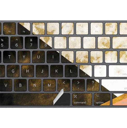 Colored Marble Magic Keyboard with Numeric Keypad Skin