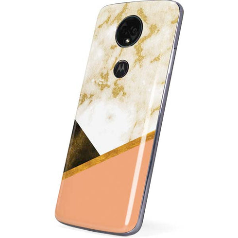 Colored Marble Moto E5 Plus Skin