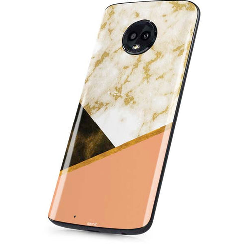 Colored Marble Moto G6 Skin