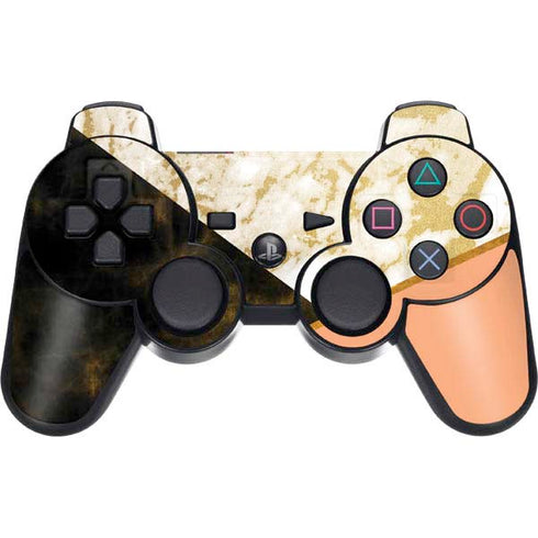 Colored Marble PS3 Dual Shock wireless controller Skin