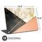 Colored Marble Universal Laptop 18in (14.6 x 10.6in) Skin