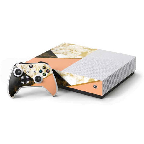 Colored Marble Xbox One S All-Digital Edition Bundle Skin