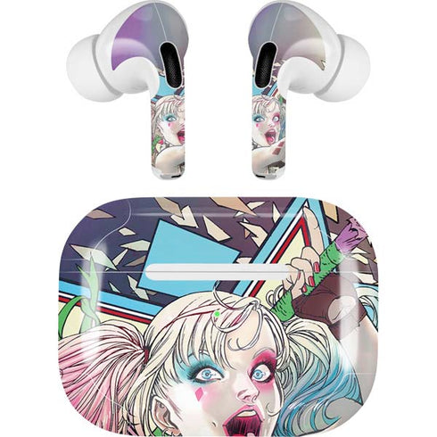 DC Comics Harley Quinn Action Pose Apple AirPods Pro Skin