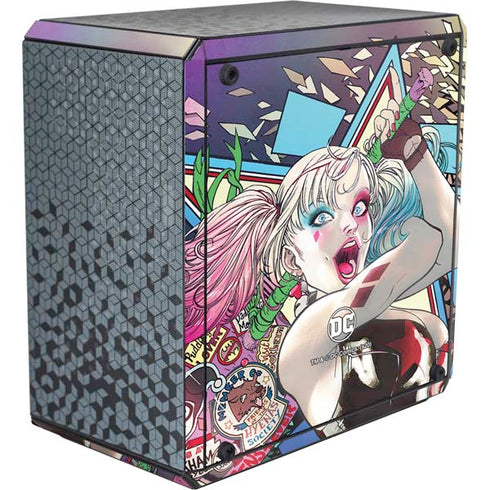 DC Comics Harley Quinn Action Pose Cooler Master MasterBox Q300L Mini Tower Skin