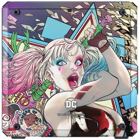 DC Comics Harley Quinn Action Pose Cooler Master MasterBox Q300L Mini Tower Skin