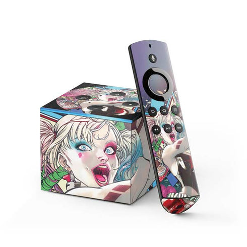 DC Comics Harley Quinn Action Pose Fire TV Cube Skin