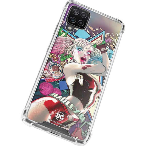 DC Comics Harley Quinn Action Pose Galaxy A12 Clear Case