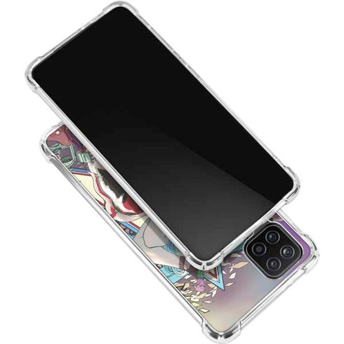 DC Comics Harley Quinn Action Pose Galaxy A12 Clear Case