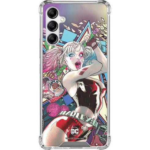 DC Comics Harley Quinn Action Pose Galaxy A14 5G Clear Case