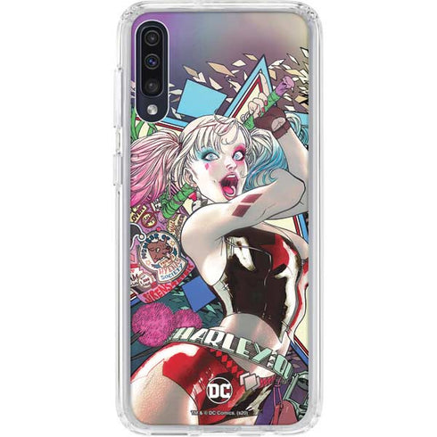 DC Comics Harley Quinn Action Pose Galaxy A50 Clear Case