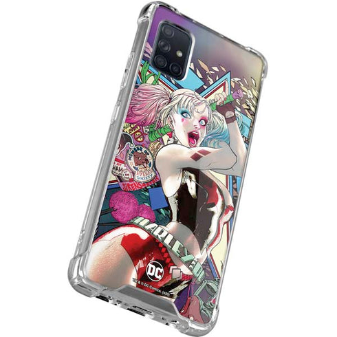 DC Comics Harley Quinn Action Pose Galaxy A51 5G Clear Case