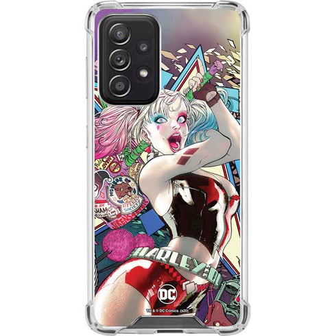 DC Comics Harley Quinn Action Pose Galaxy A52 5G Clear Case