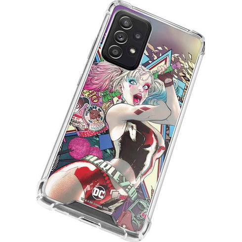 DC Comics Harley Quinn Action Pose Galaxy A52 5G Clear Case