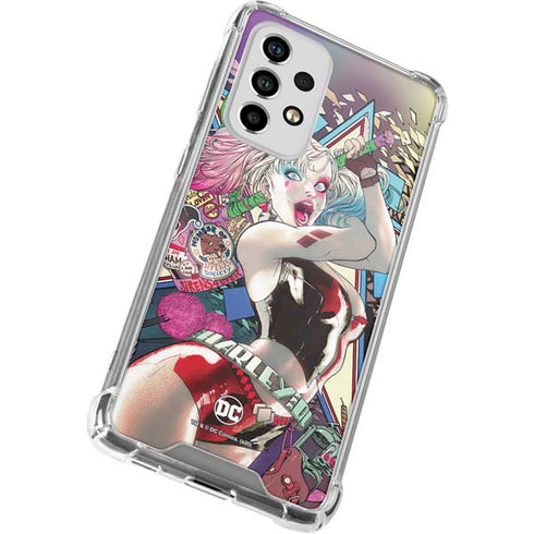DC Comics Harley Quinn Action Pose Galaxy A53 5G Clear Case