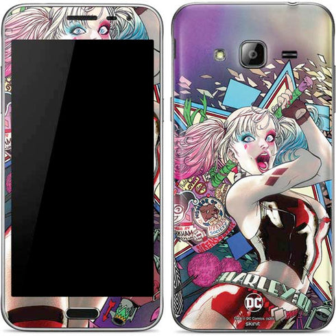 DC Comics Harley Quinn Action Pose Galaxy J3 Skin