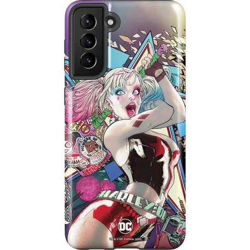 DC Comics Harley Quinn Action Pose Galaxy S21 Plus 5G Pro Case