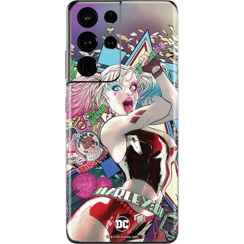 DC Comics Harley Quinn Action Pose Galaxy S21 Ultra 5G Skin