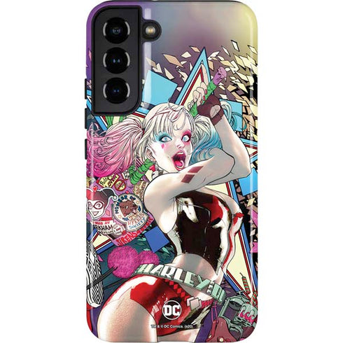 DC Comics Harley Quinn Action Pose Galaxy S22 Plus Pro Case