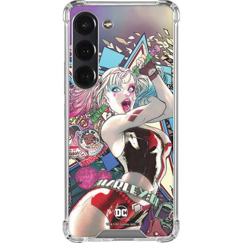 DC Comics Harley Quinn Action Pose Galaxy S23 Clear Case