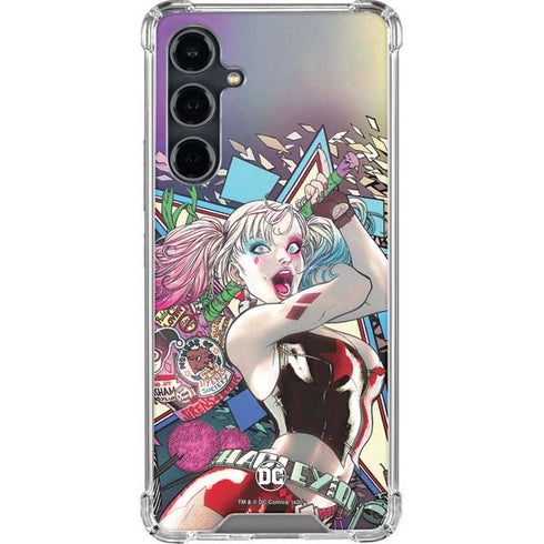 DC Comics Harley Quinn Action Pose Galaxy S23 FE Clear Case