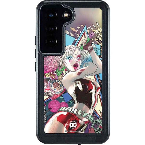 DC Comics Harley Quinn Action Pose Galaxy S23 Waterproof Case