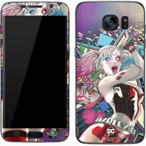 DC Comics Harley Quinn Action Pose Galaxy S7 Skin
