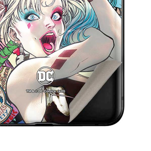 DC Comics Harley Quinn Action Pose Galaxy Z Flip Skin