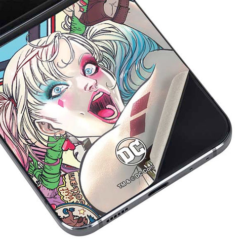DC Comics Harley Quinn Action Pose Galaxy Z Flip5 5G Skin