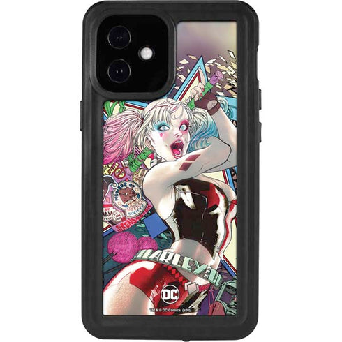 DC Comics Harley Quinn Action Pose iPhone 12 Mini Waterproof Case